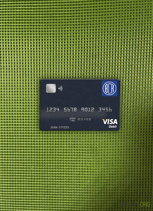 El Salvador Banco Central de Reserva de El Salvador carte de débit visa photolook , avant